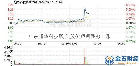 广东超华科技股份,股价短期强势上涨